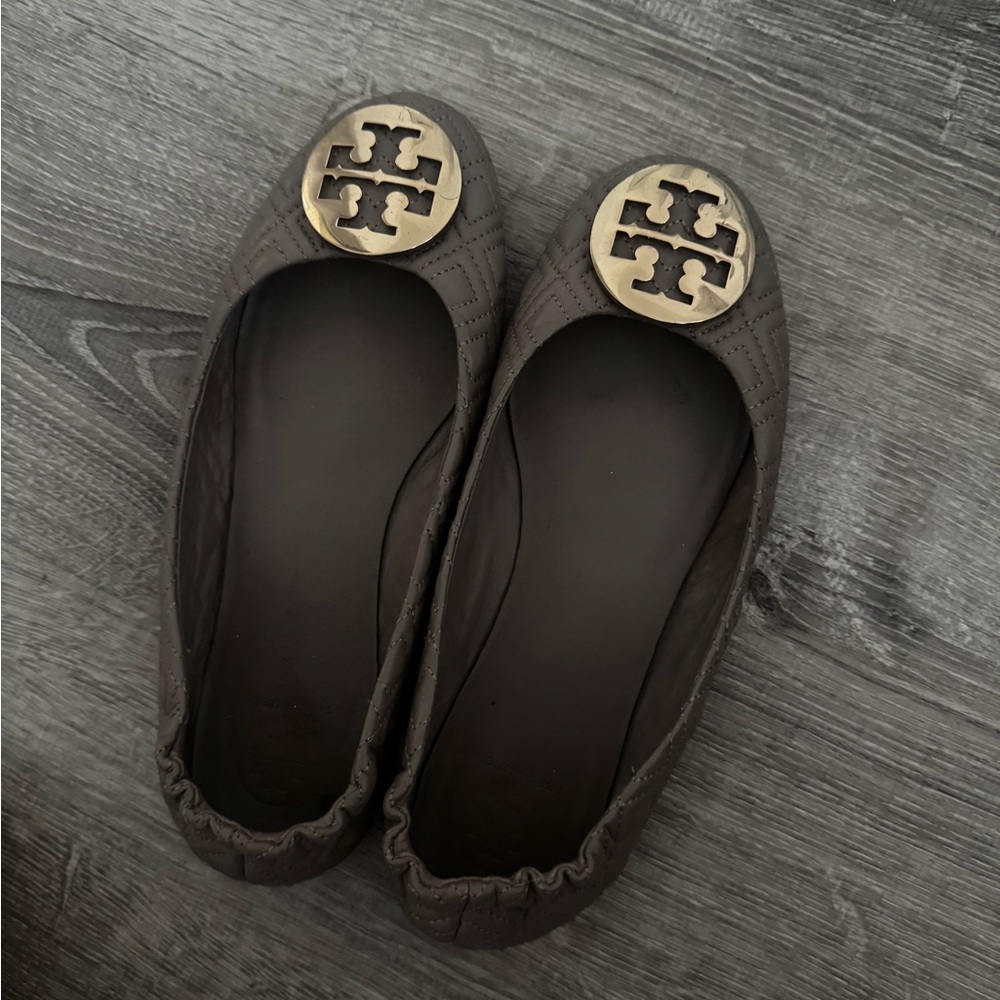 Tory Burch Brown Ballet Flats